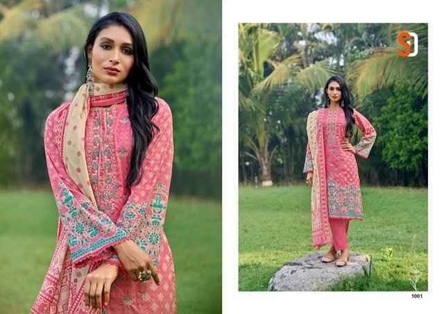 Shraddha Designer Bin Saeed Vol 6 Cotton Dress Material 8 pcs Catalogue