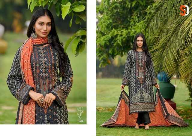 Shraddha Designer Bin Saeed Vol 6 Cotton Dress Material 8 pcs Catalogue