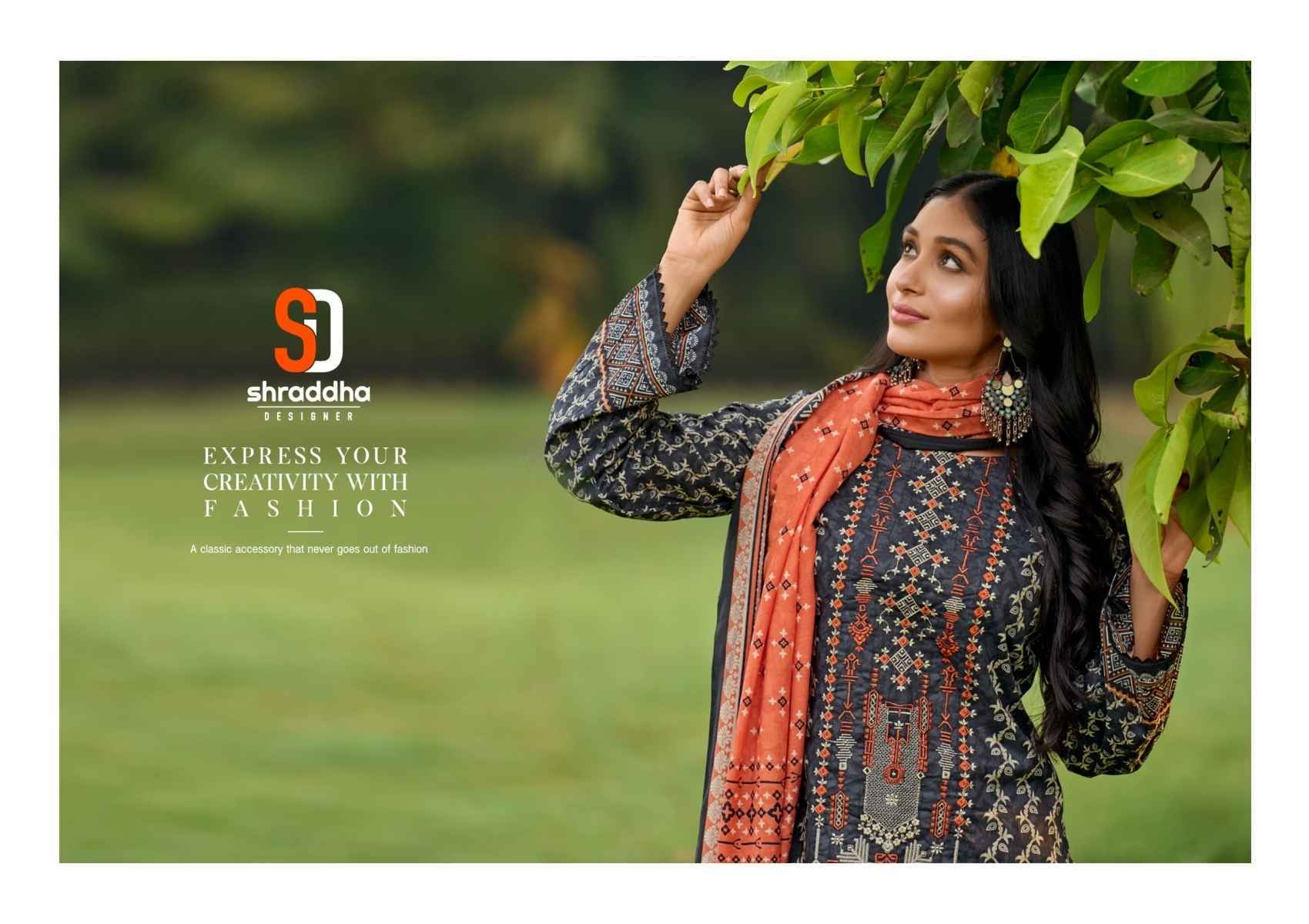 Shraddha Designer Bin Saeed Vol 6 Cotton Dress Material 8 pcs Catalogue