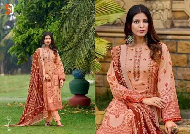 Shraddha Designer Bin Saeed Vol 6 Cotton Dress Material 8 pcs Catalogue