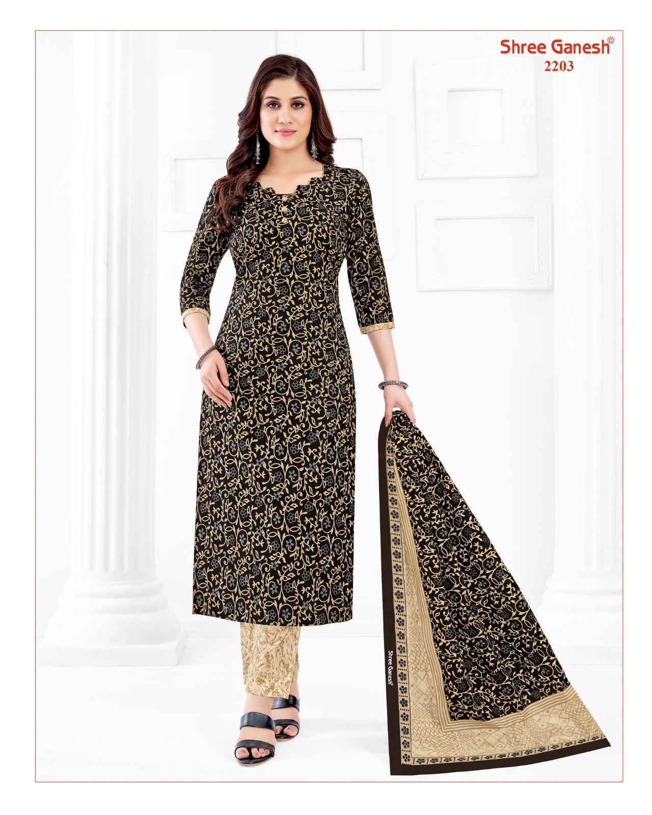 Shree Ganesh Samaiyra Vol -12 Cotton Dress Material 18 pcs Catalogue