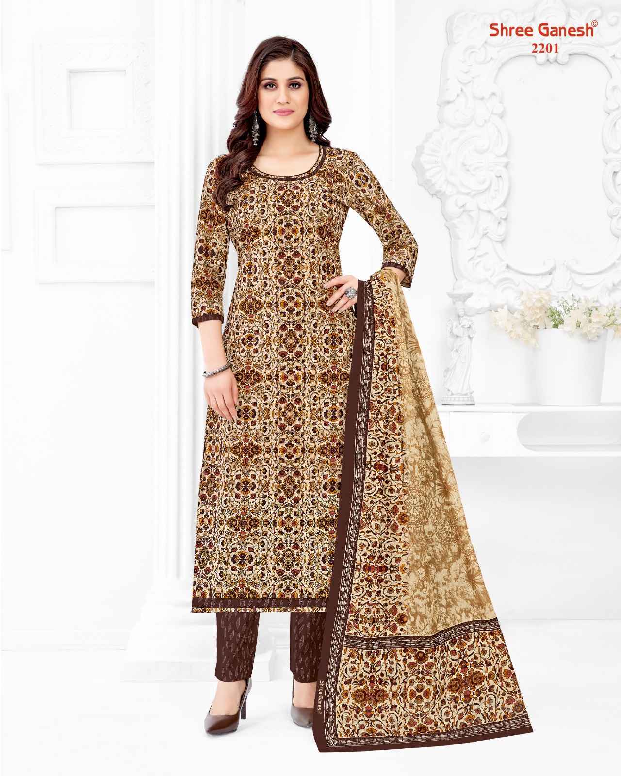 Shree Ganesh Samaiyra Vol -12 Cotton Dress Material 18 pcs Catalogue