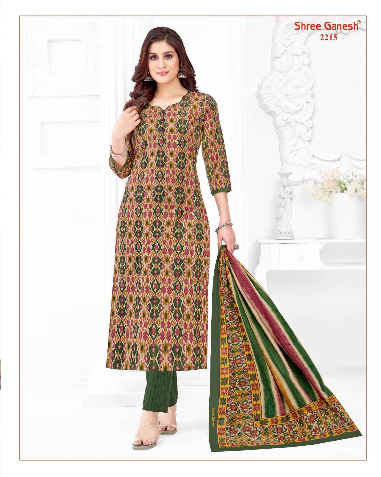 Shree Ganesh Samaiyra Vol -12 Cotton Dress Material 18 pcs Catalogue