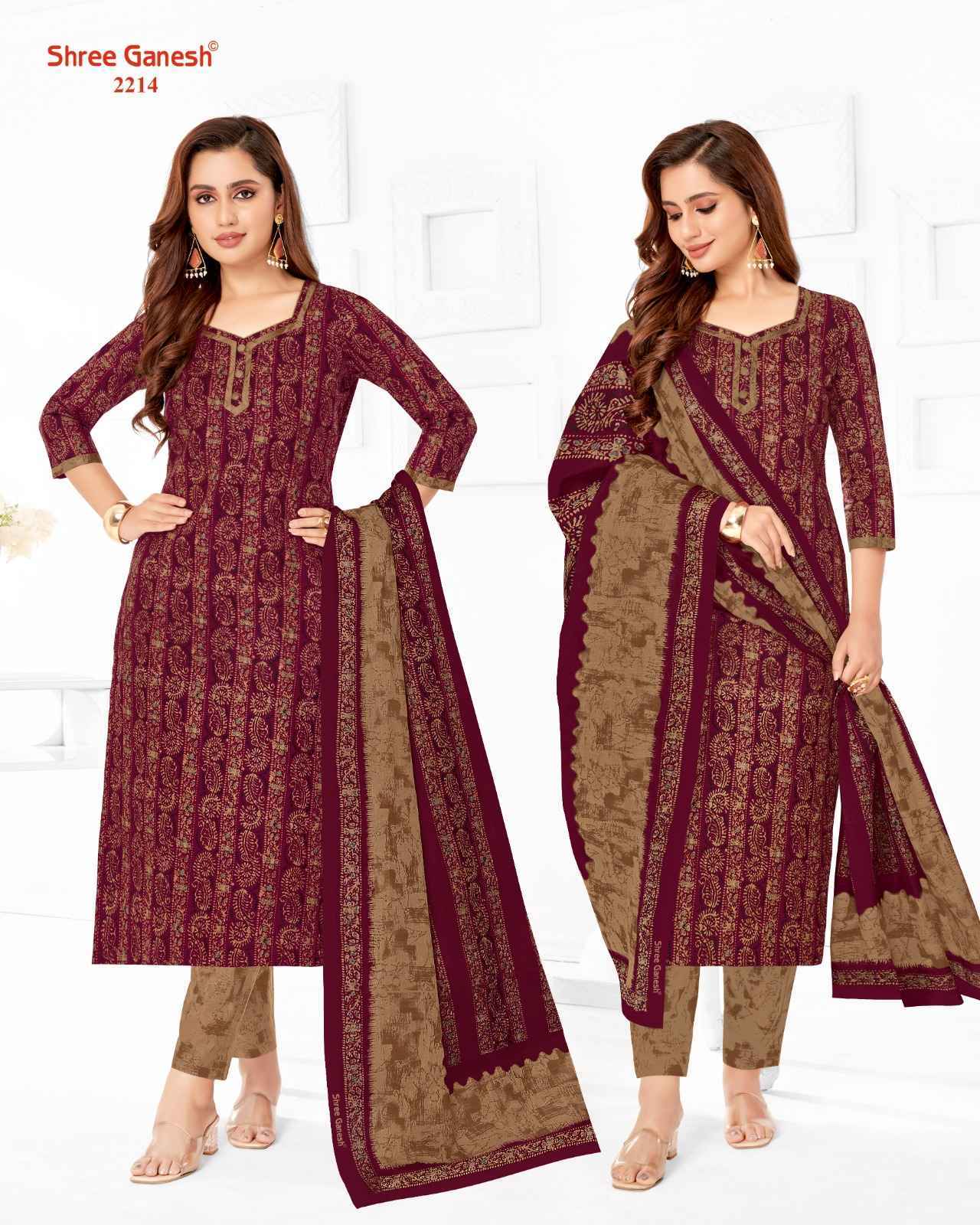 Shree Ganesh Samaiyra Vol -12 Cotton Dress Material 18 pcs Catalogue