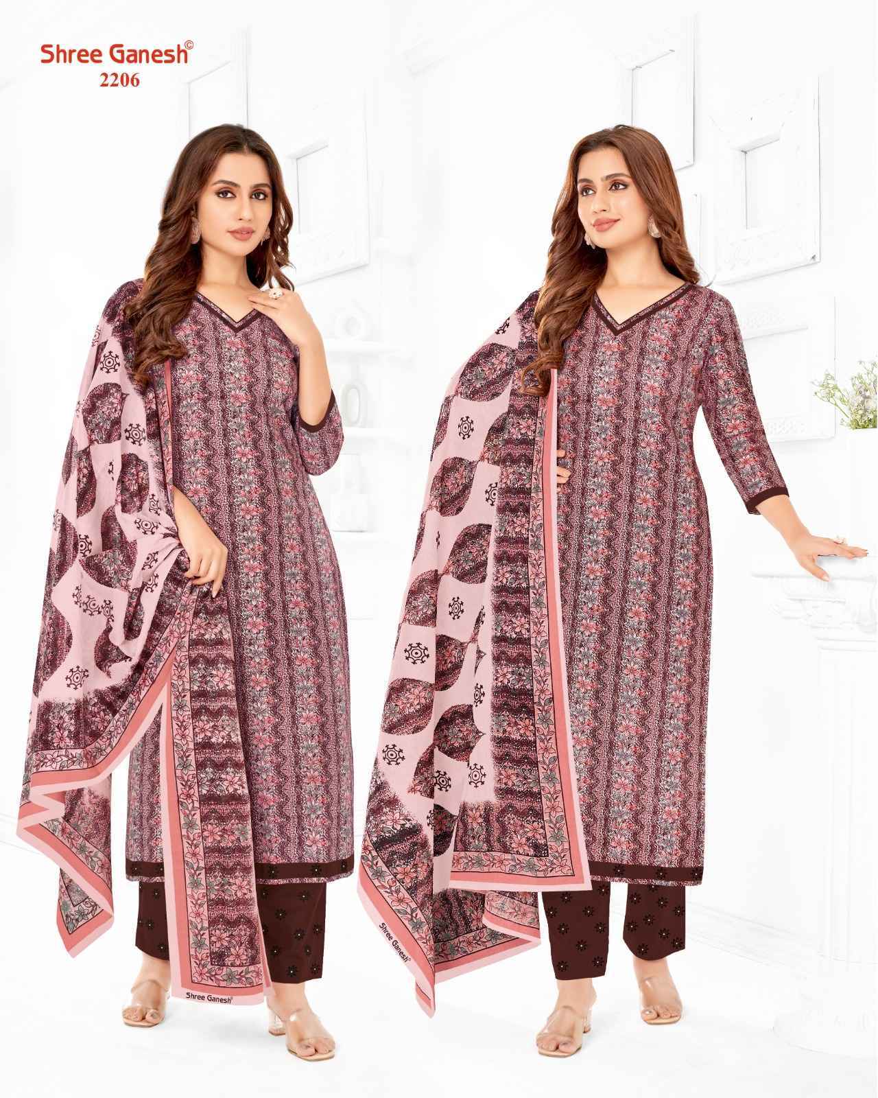 Shree Ganesh Samaiyra Vol -12 Cotton Dress Material 18 pcs Catalogue