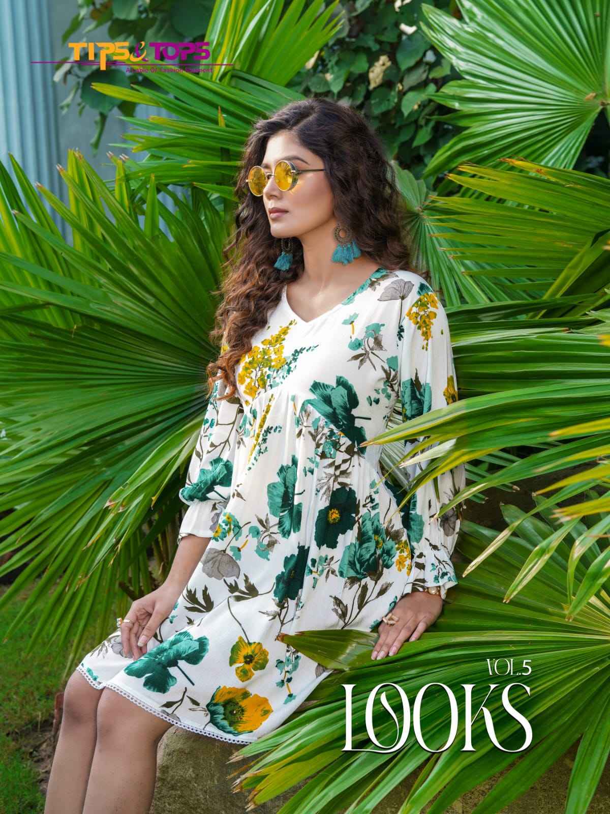 Tips & Tops Looks Vol-5 Rayon Kurti 6 Pc Catalog