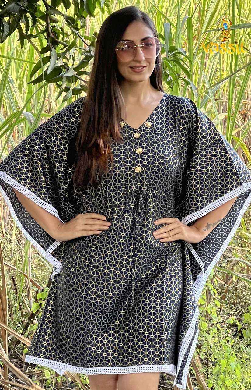 Vassu Kaftan Vol-5 Heavy Muslin Print Kaftan 5 Pc Catalog