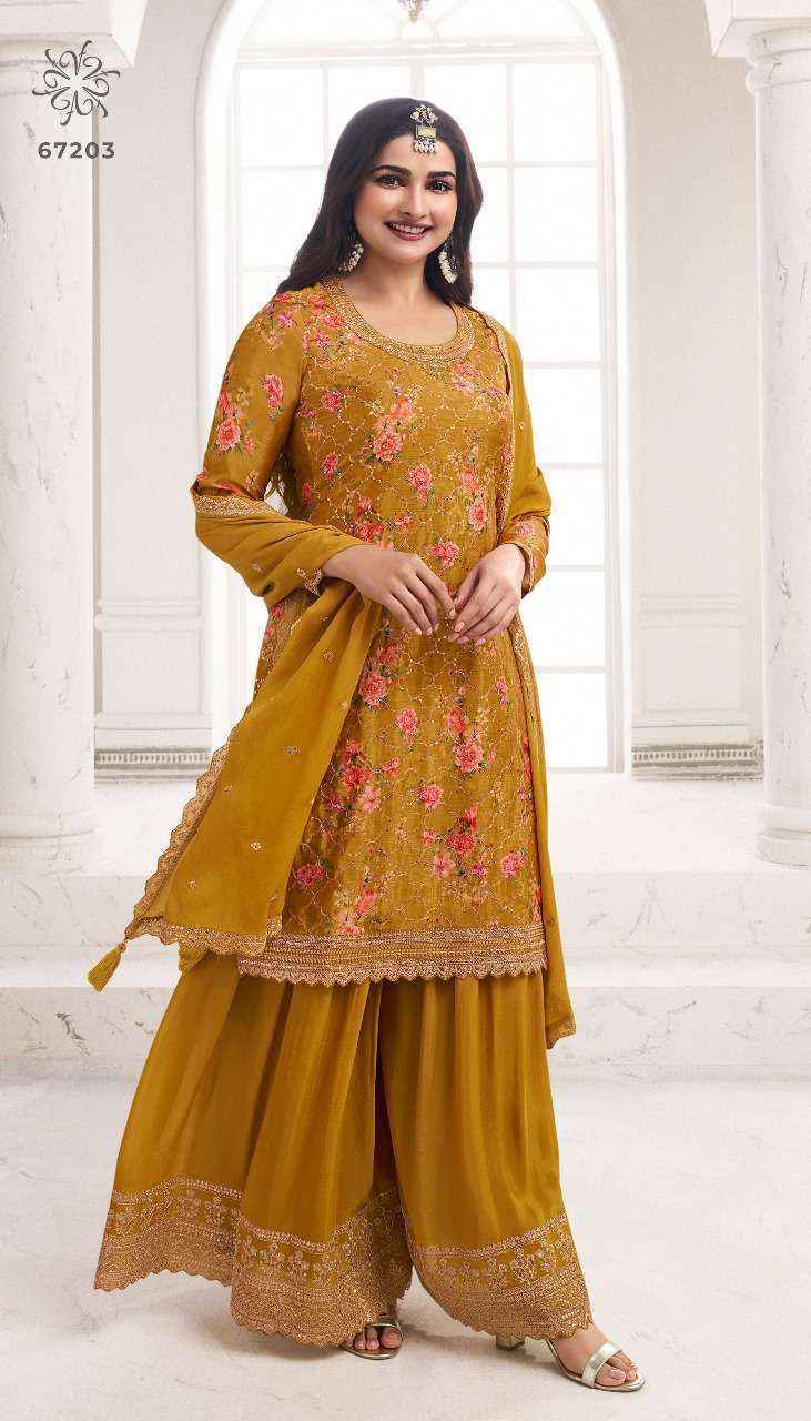 Vinay Kuleesh Sneh Heavy Embroidered Dress Material 6 Pc Catalog