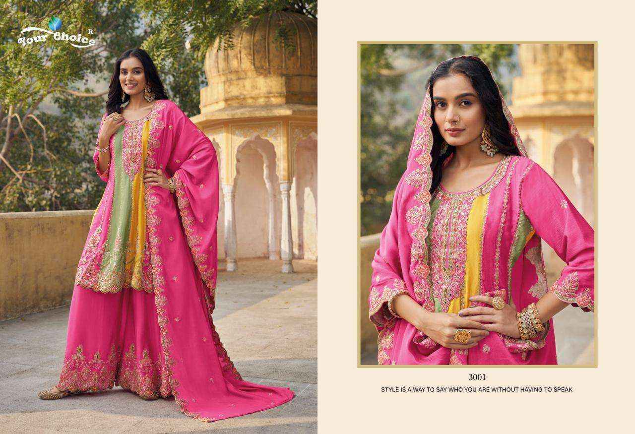 Your Choice Orra Vol-3 Heavy Chinon Readymade Suit 3 Pc Catalog
