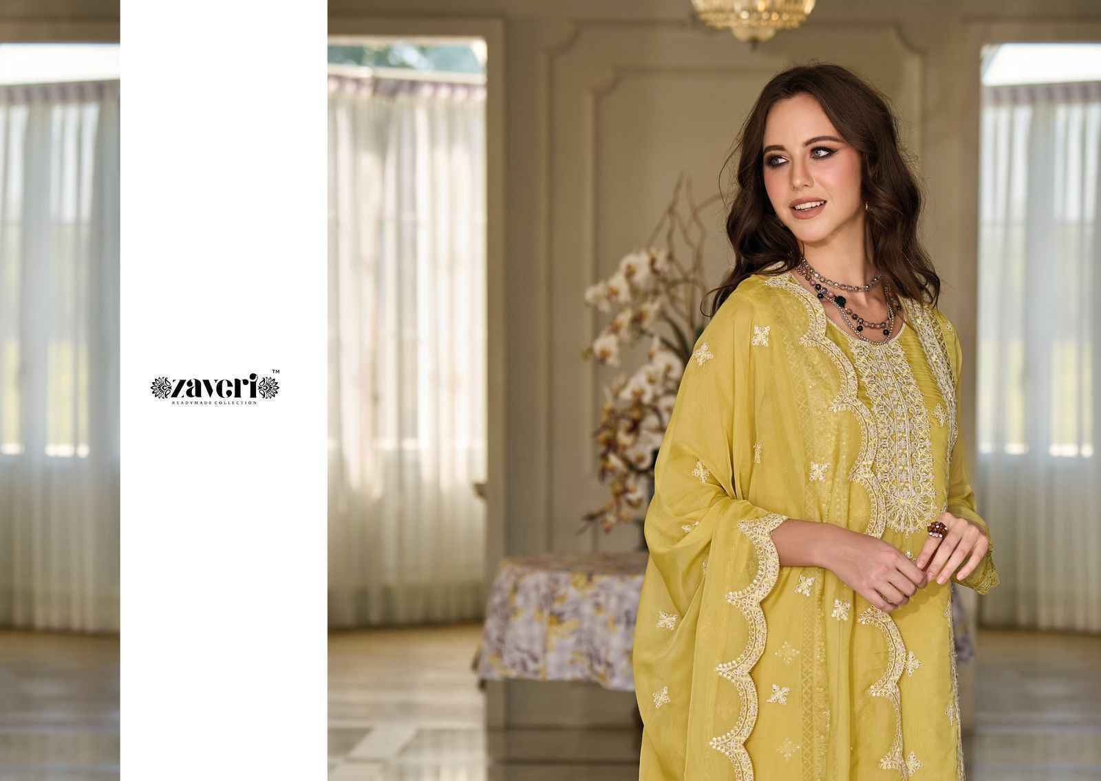 Zaveri Aahira Readymade Organza Dress 3 pcs Catalogue
