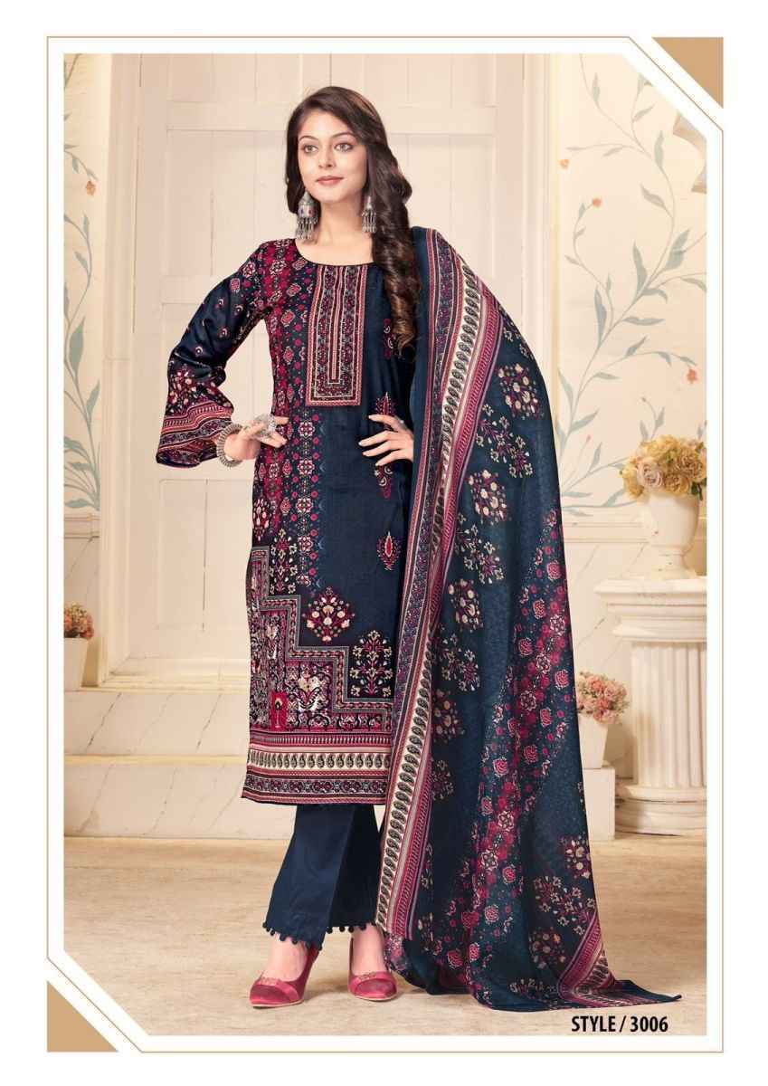 Al Karam Mahjabeen Vol 3 Cotton Dress Material 8 pcs Catalogue
