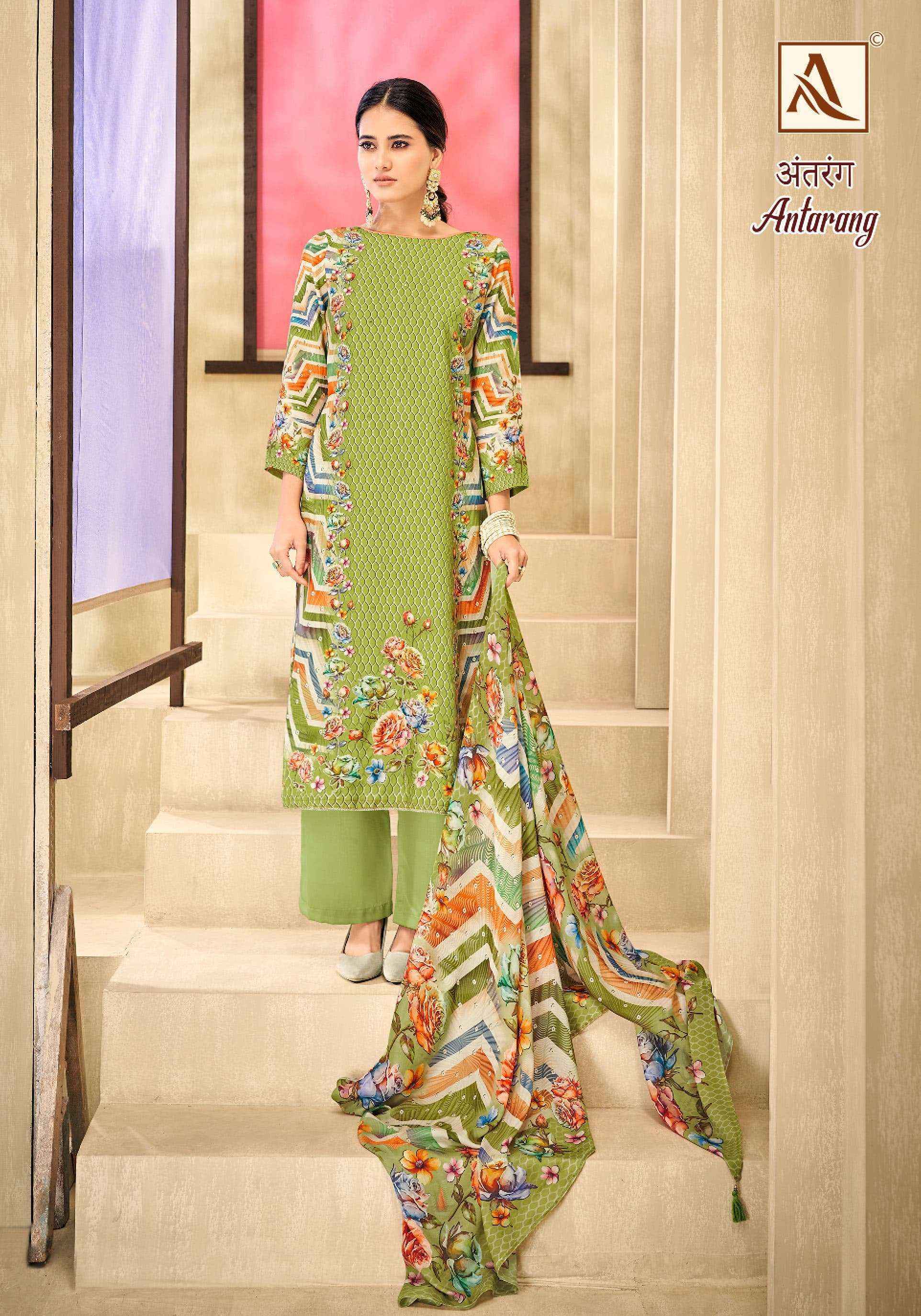 Alok Antarang Viscose Dress Material 6 pcs Catalogue