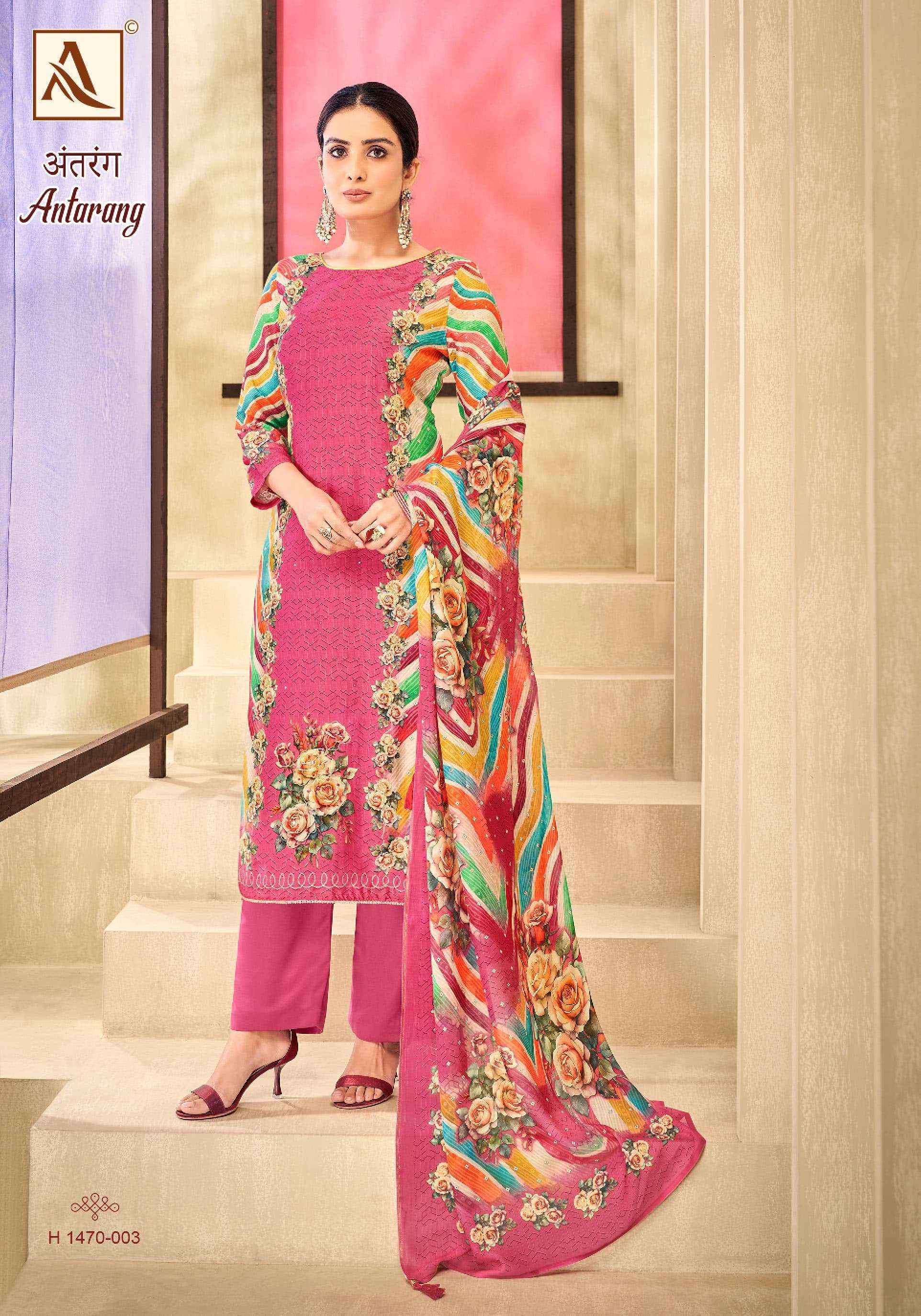 Alok Antarang Viscose Dress Material 6 pcs Catalogue