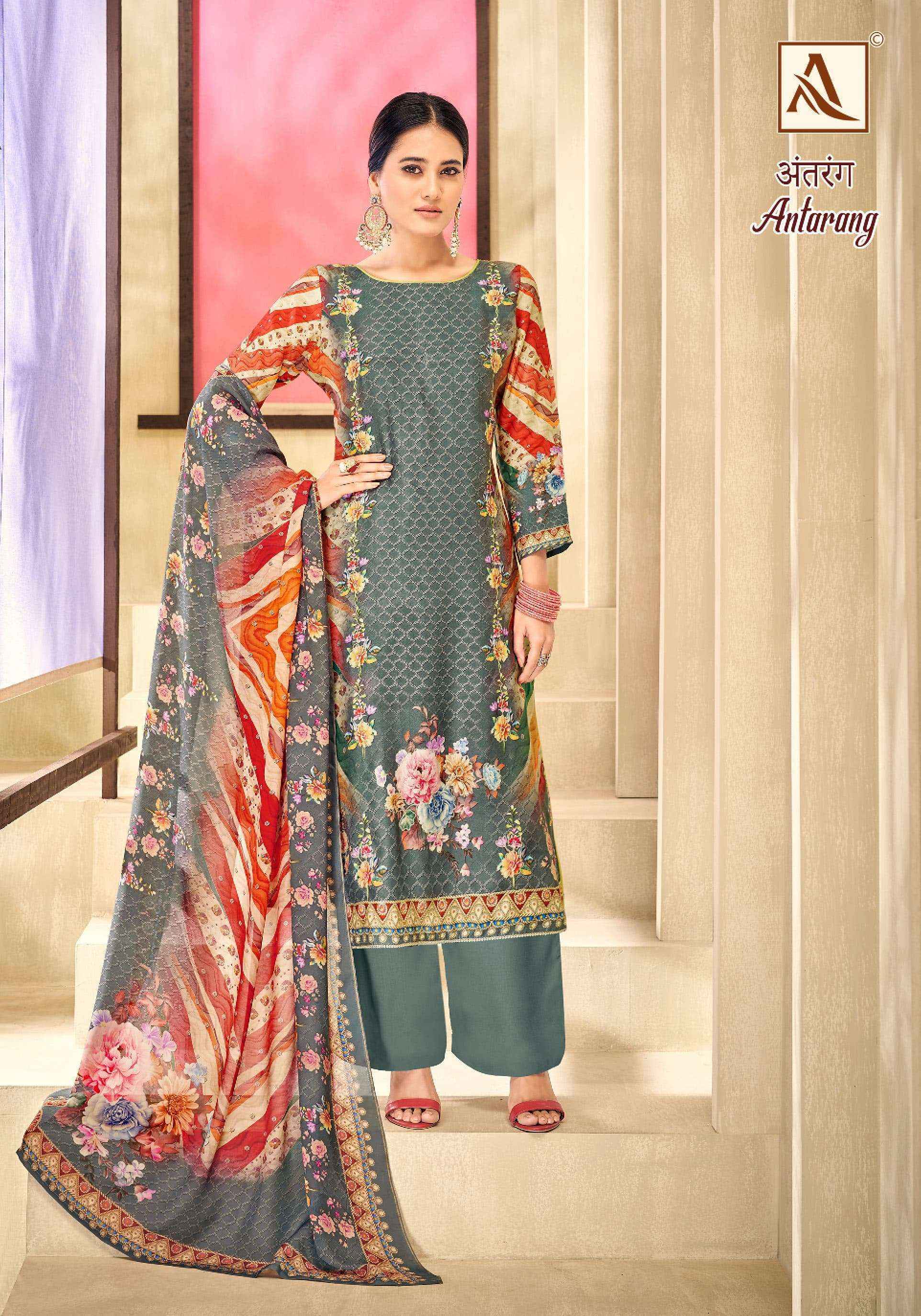 Alok Antarang Viscose Dress Material 6 pcs Catalogue