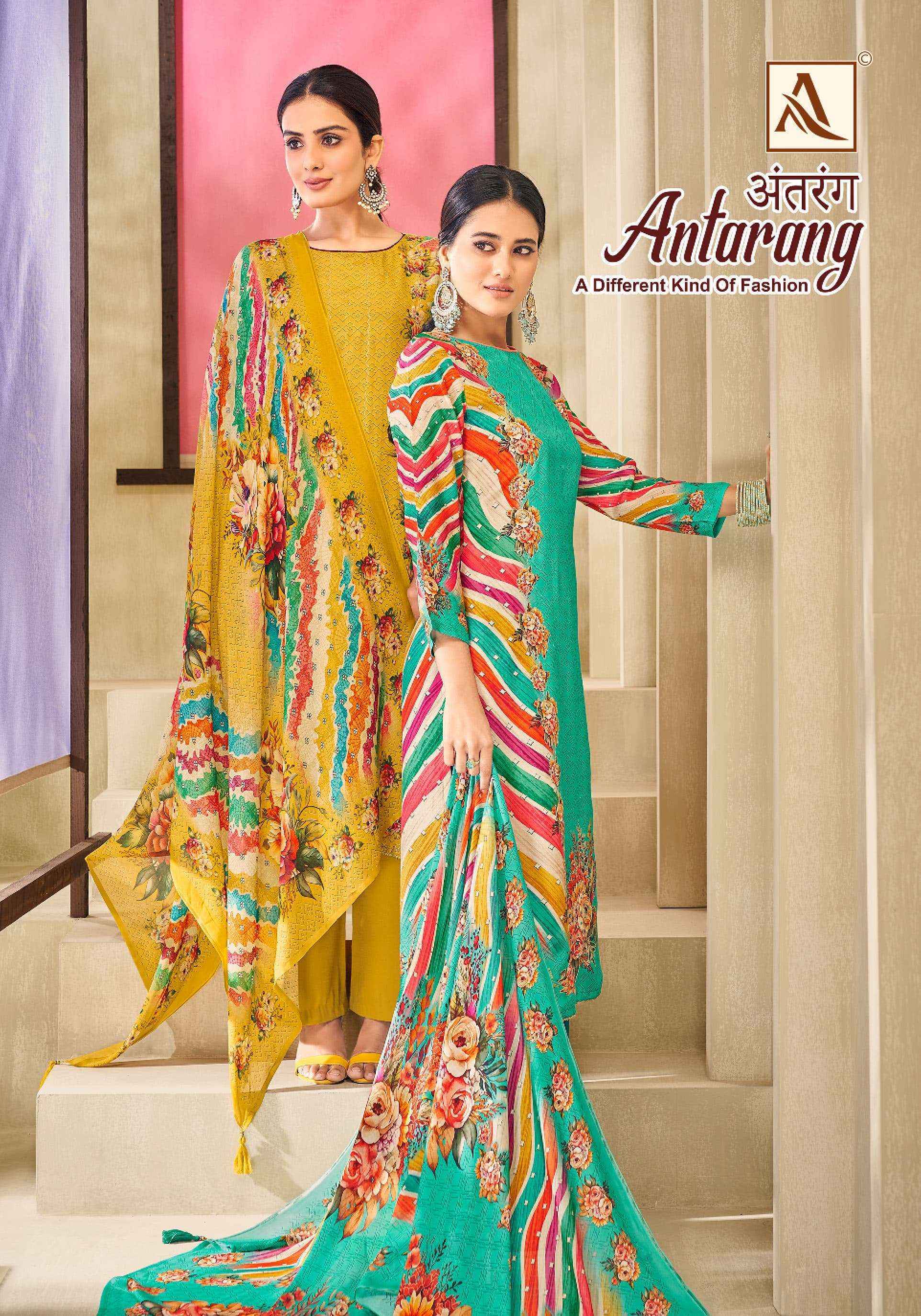 Alok Antarang Viscose Dress Material 6 pcs Catalogue