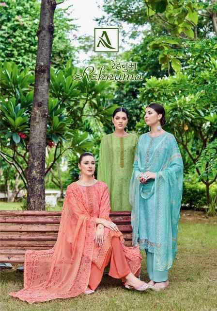 Alok Rehnuma Maslin Dress Material 6 pcs Catalogue