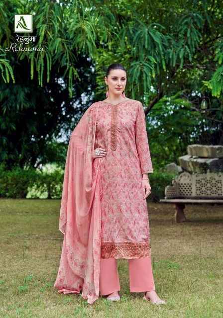 Alok Rehnuma Maslin Dress Material 6 pcs Catalogue