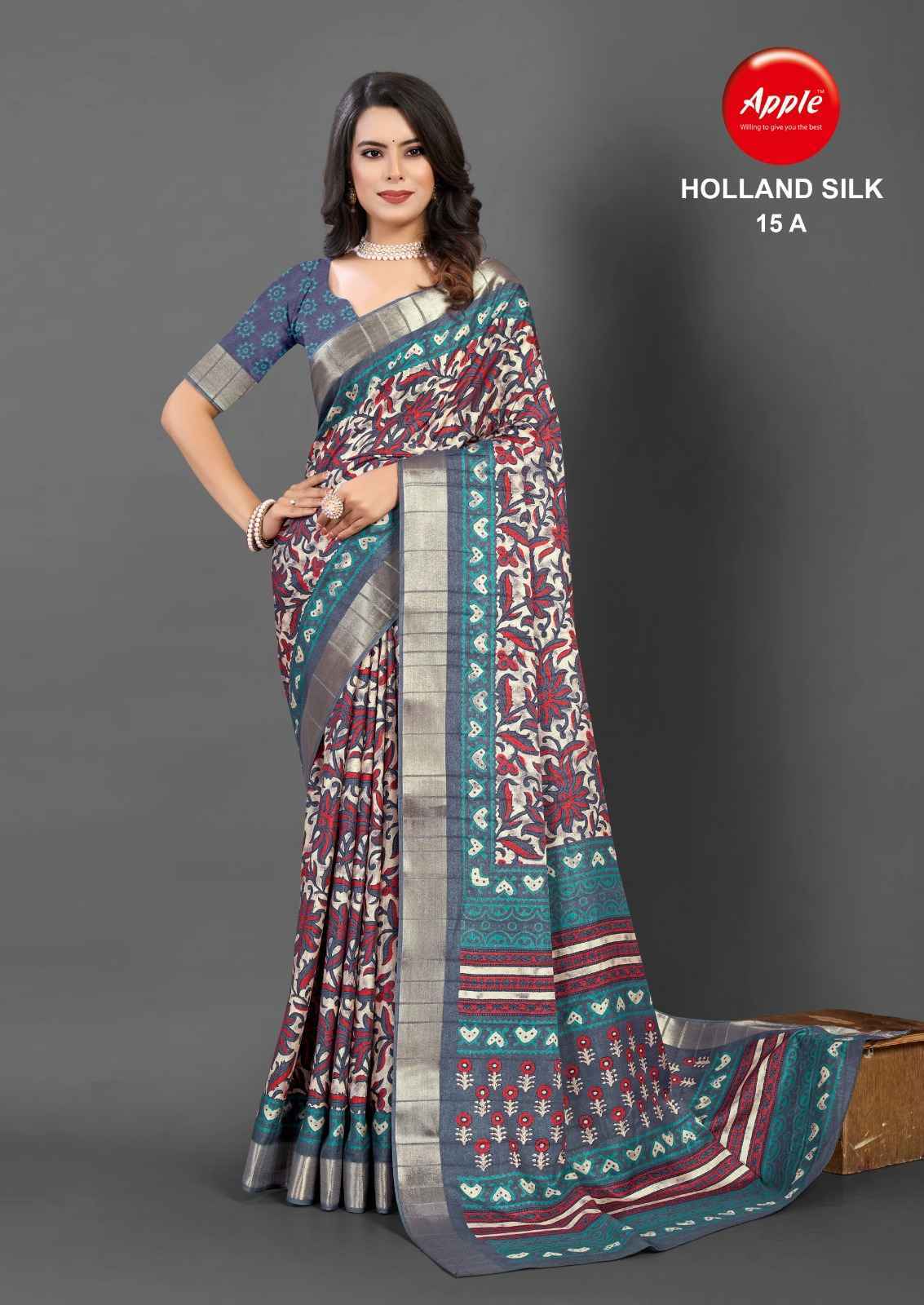 Apple Holland Silk Vol 15 Handloom Silk Saree 8 Pc Catalog