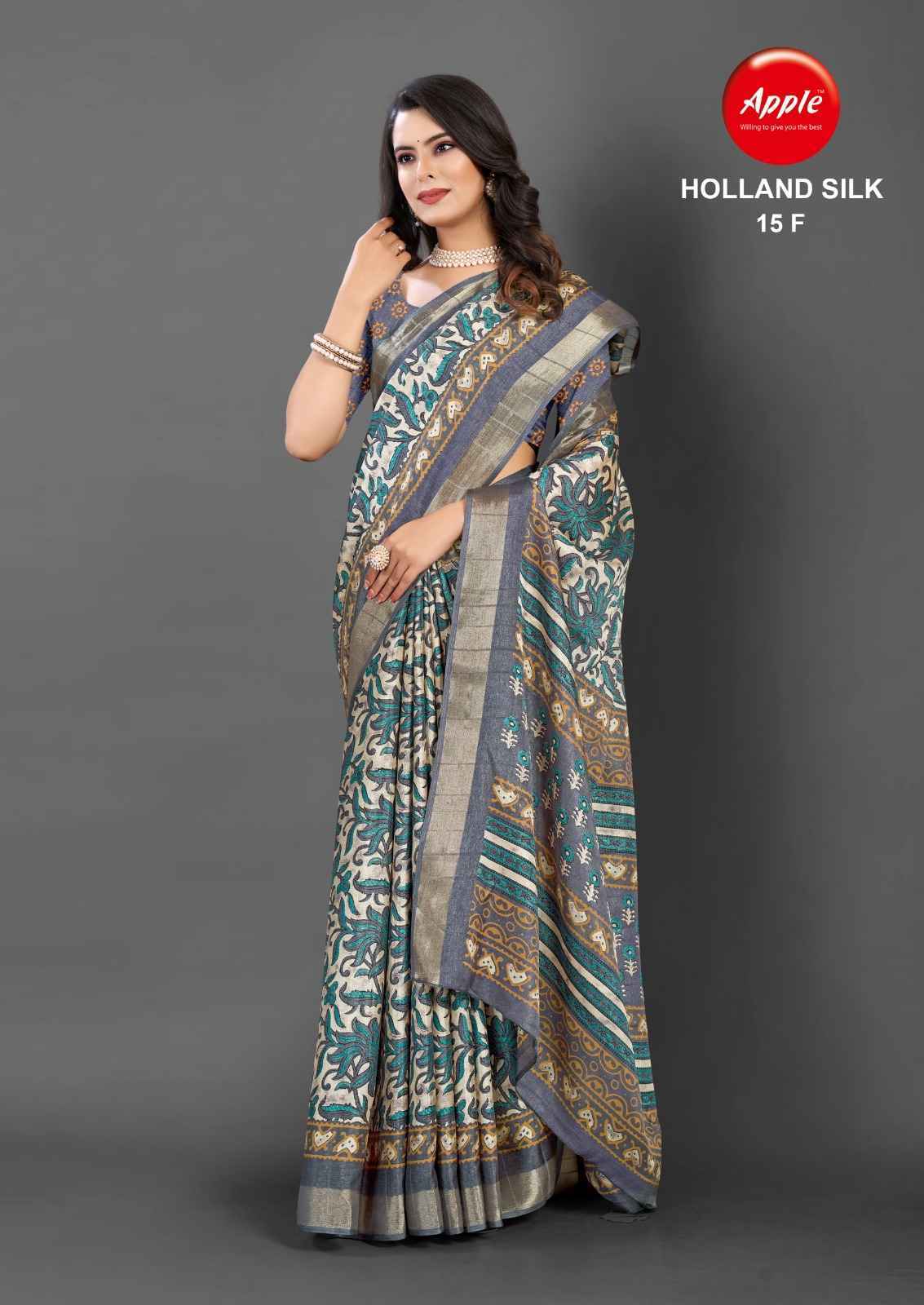 Apple Holland Silk Vol 15 Handloom Silk Saree 8 Pc Catalog