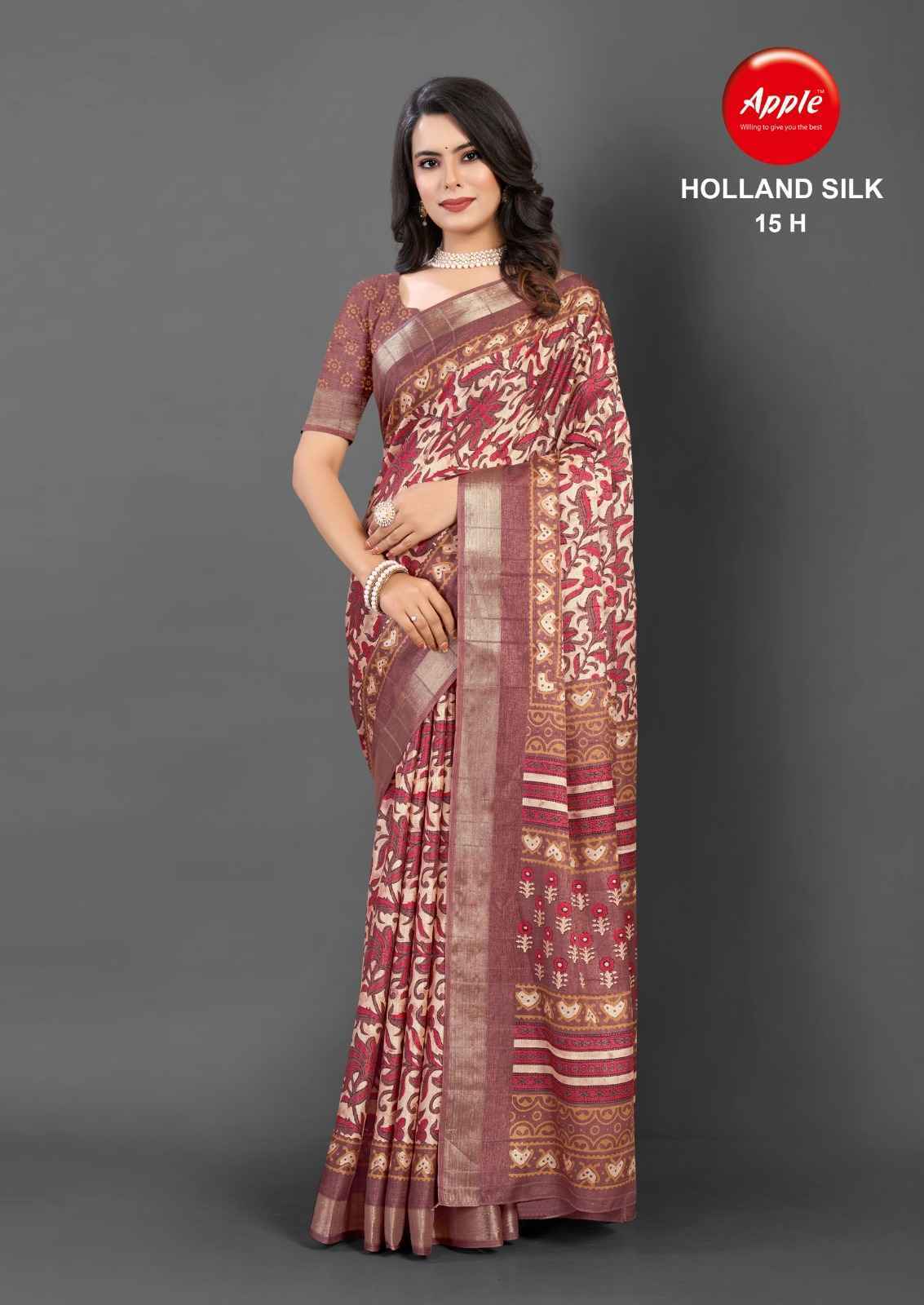 Apple Holland Silk Vol 15 Handloom Silk Saree 8 Pc Catalog