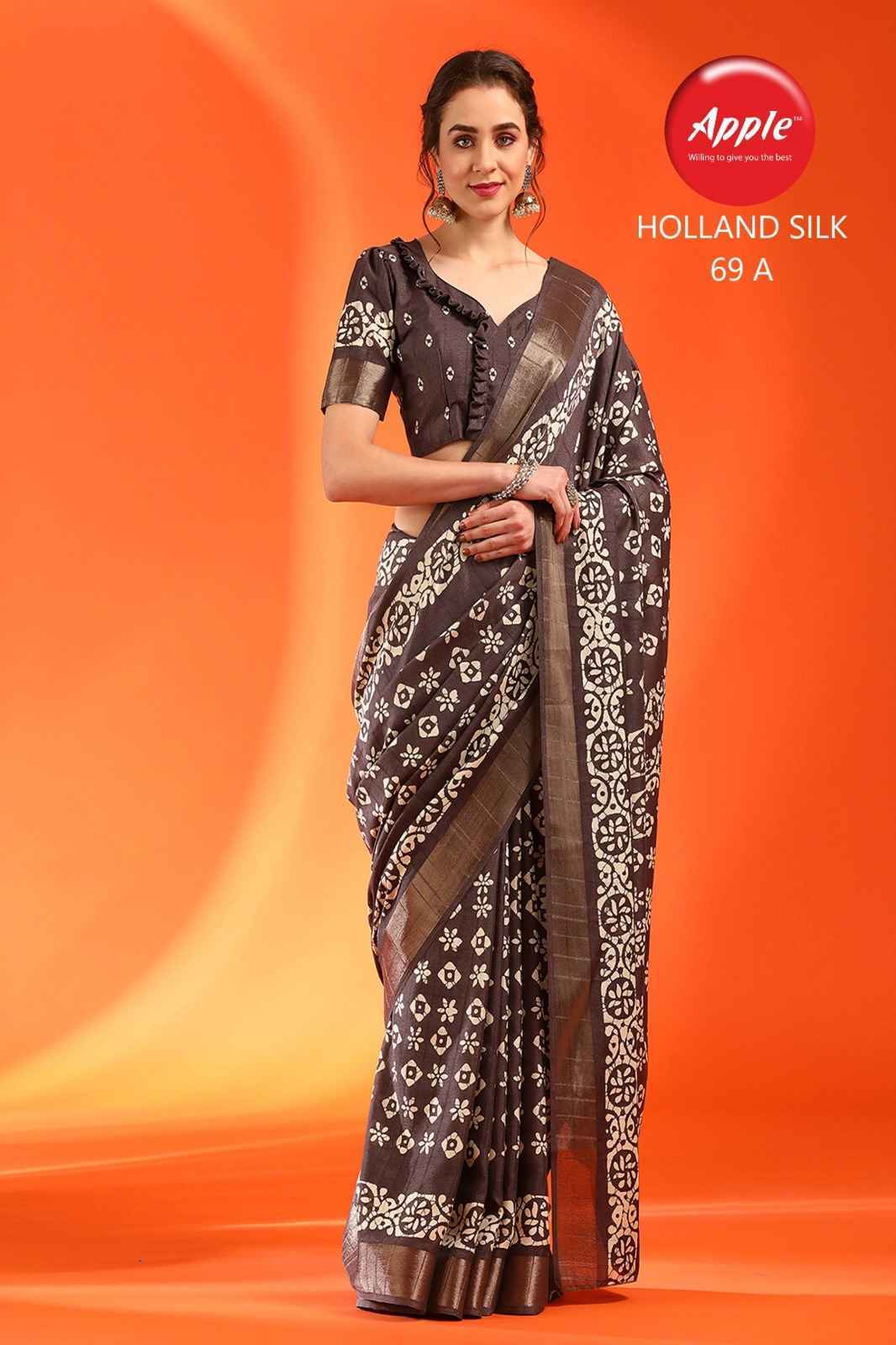 Apple Holland Silk Vol-69 Handloom Silk Saree 8 Pc Catalog