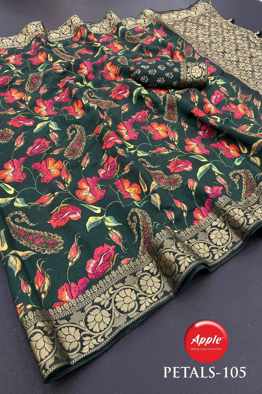 Apple Petals Vol-1 Pure Viscose Saree 8 Pc Catalog