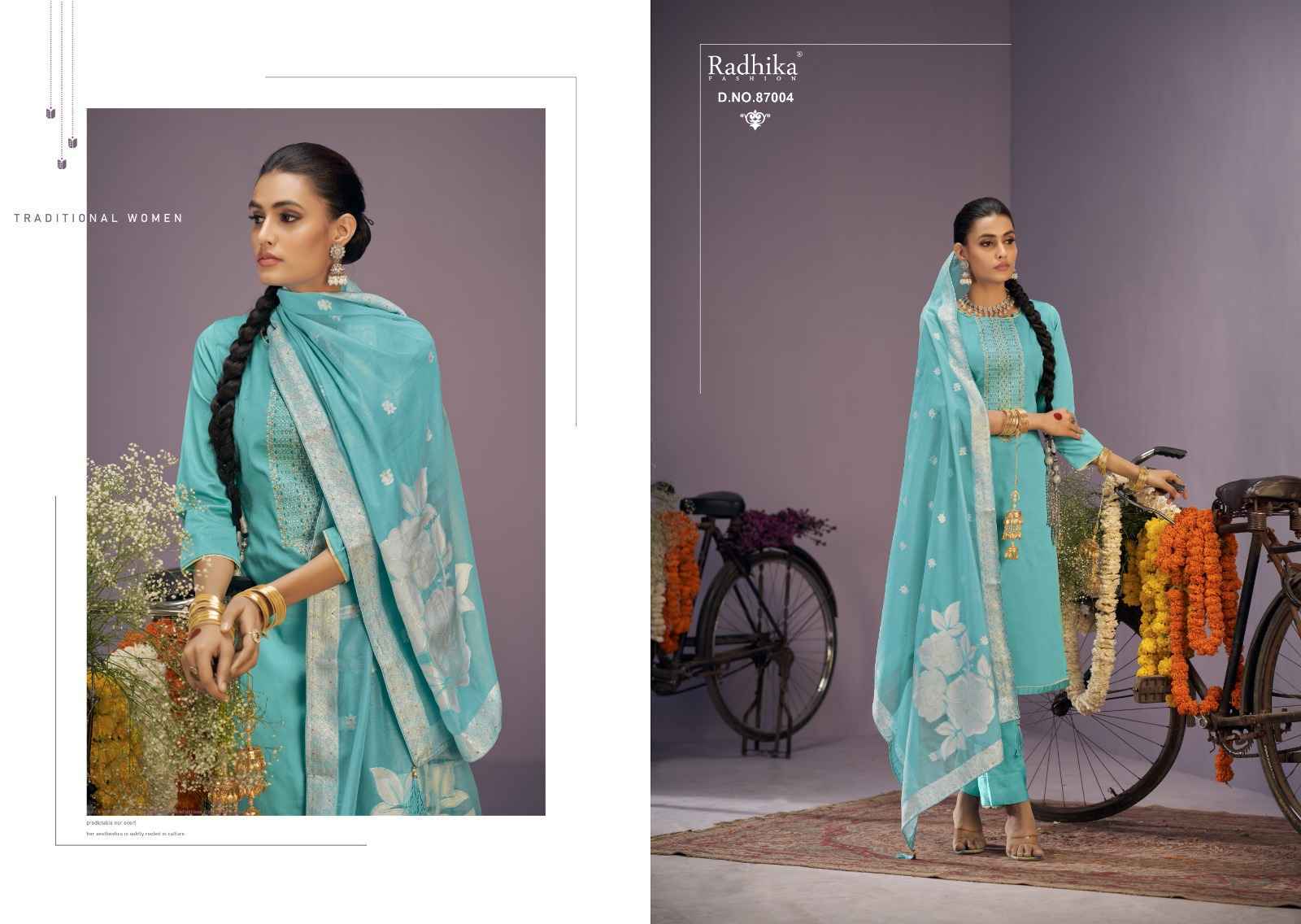 Azara सायकल Zam Cotton Dress Material 6 pcs Catalogue