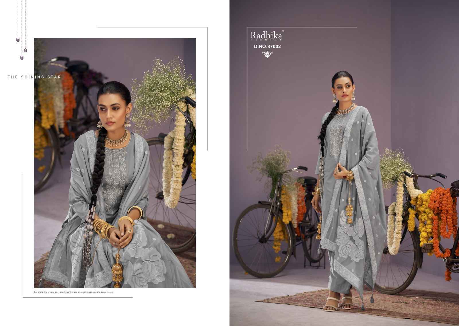 Azara सायकल Zam Cotton Dress Material 6 pcs Catalogue