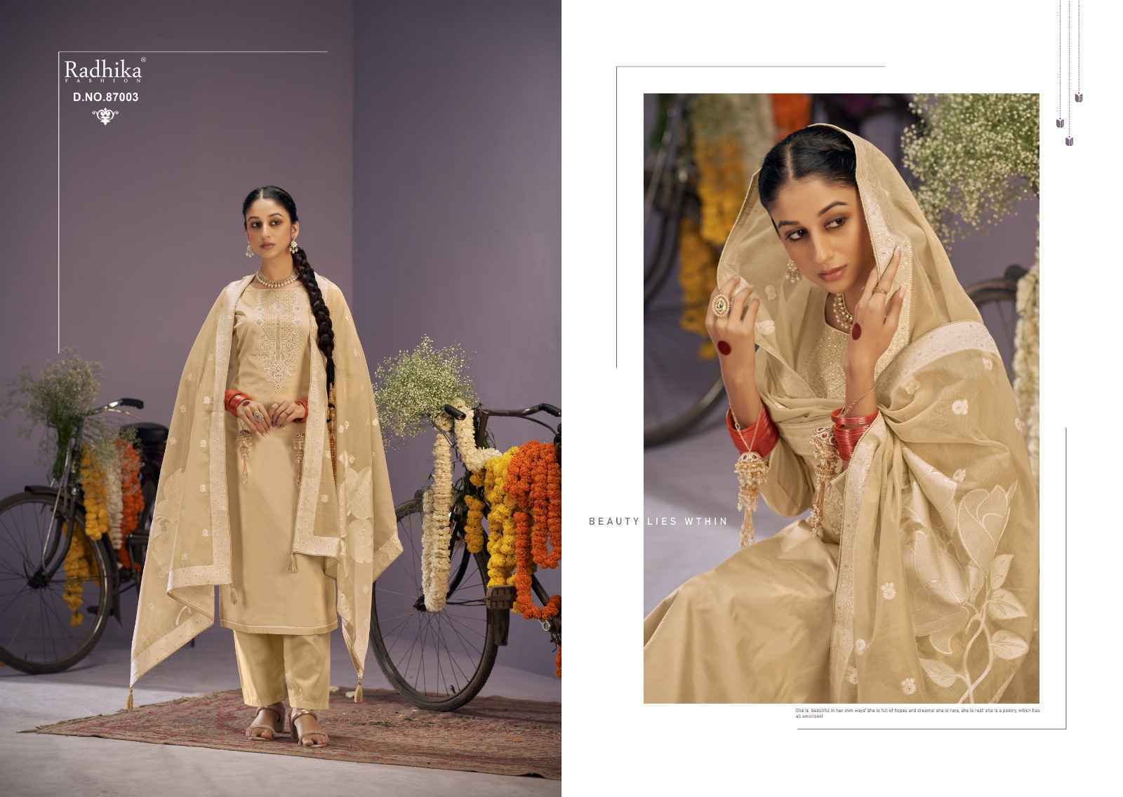 Azara सायकल Zam Cotton Dress Material 6 pcs Catalogue