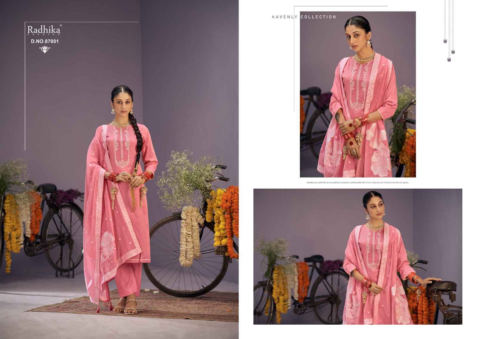 Azara सायकल Zam Cotton Dress Material 6 pcs Catalogue