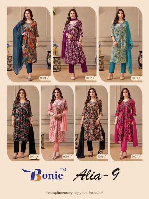 Bonie Alia Vol 9 Rayon Kurti Combo 7 Pc Catalog