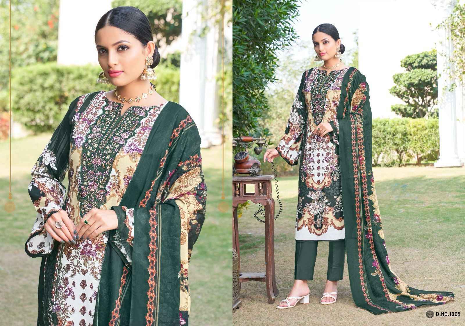 Chaan Taari Naira Pakistani Print Pure Cotton Dress Material 10 pcs Catalogue