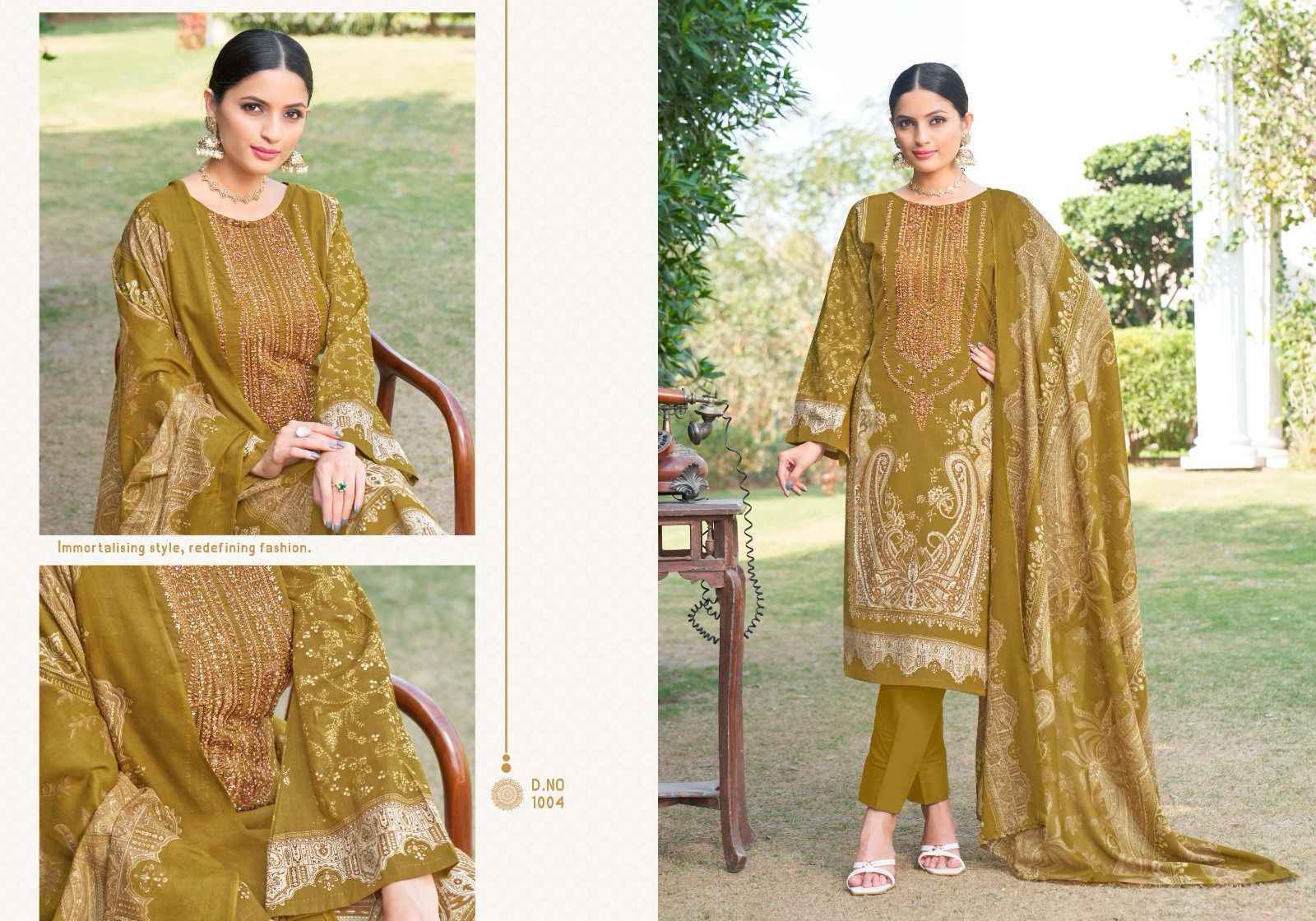 Chaan Taari Naira Pakistani Print Pure Cotton Dress Material 10 pcs Catalogue
