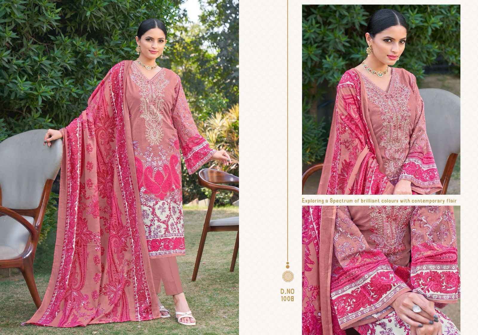 Chaan Taari Naira Pakistani Print Pure Cotton Dress Material 10 pcs Catalogue