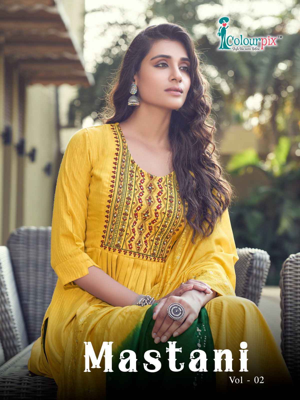 Colourpix Mastani Vol-2 Reyon Readymade Suit 6 pcs Catalogue