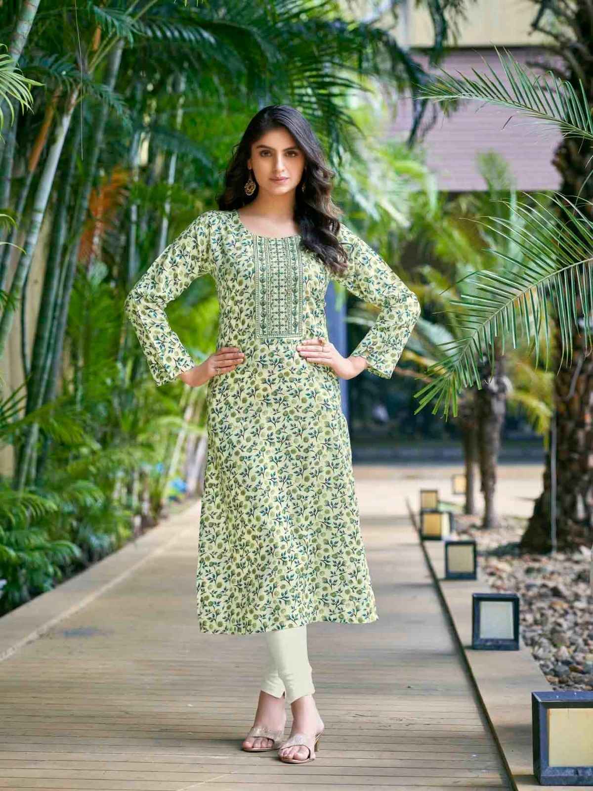 Colourpix Rolex Vol-1 Heavy Rayon Kurti 8 pcs Catalogue