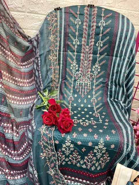 Cosmos Bin Saeed Vol 1 Cotton Dress Material 10 pcs Catalogue