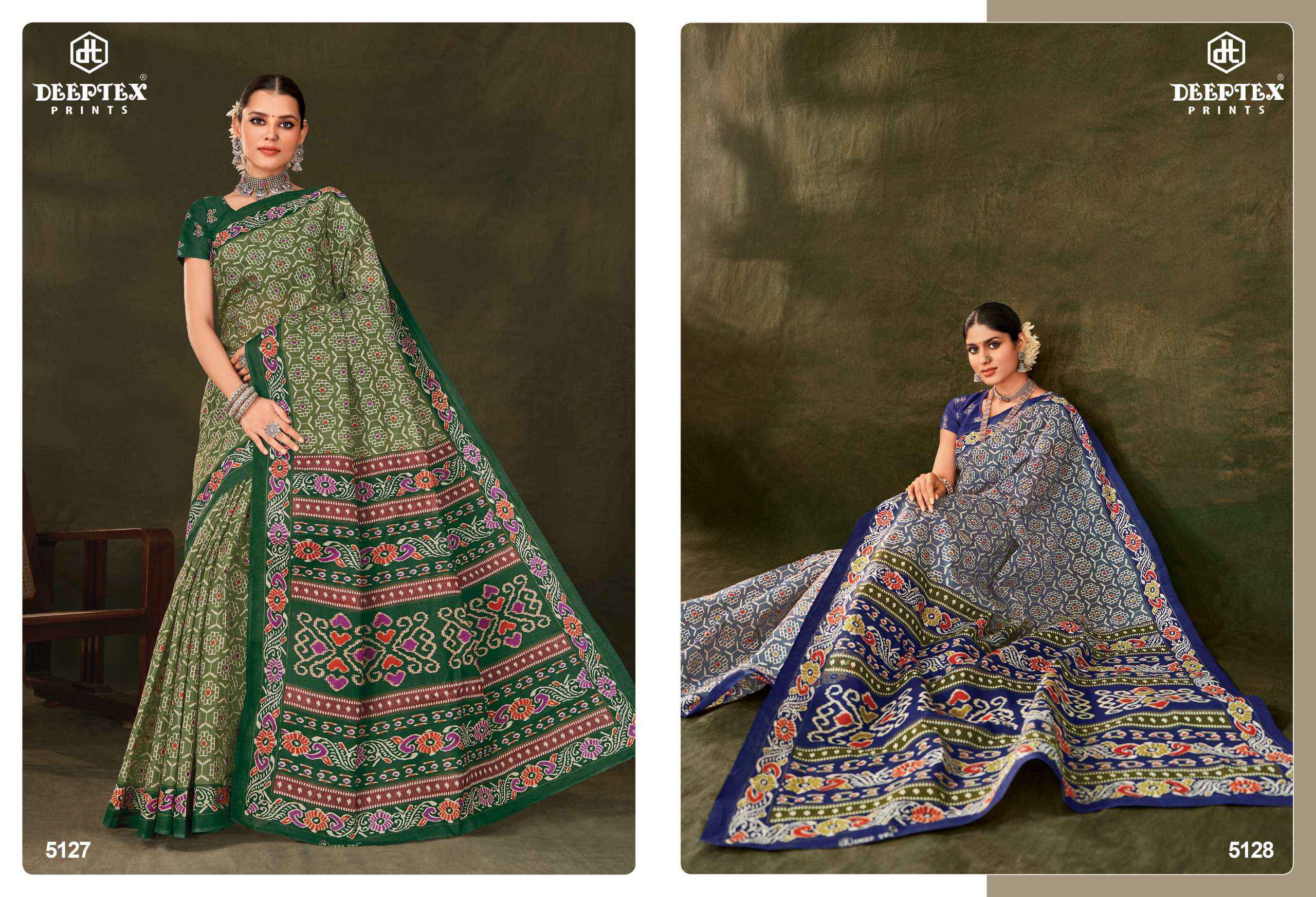 Deeptex Mother India Vol 51 Cotton Saree 30 pcs Catalogue