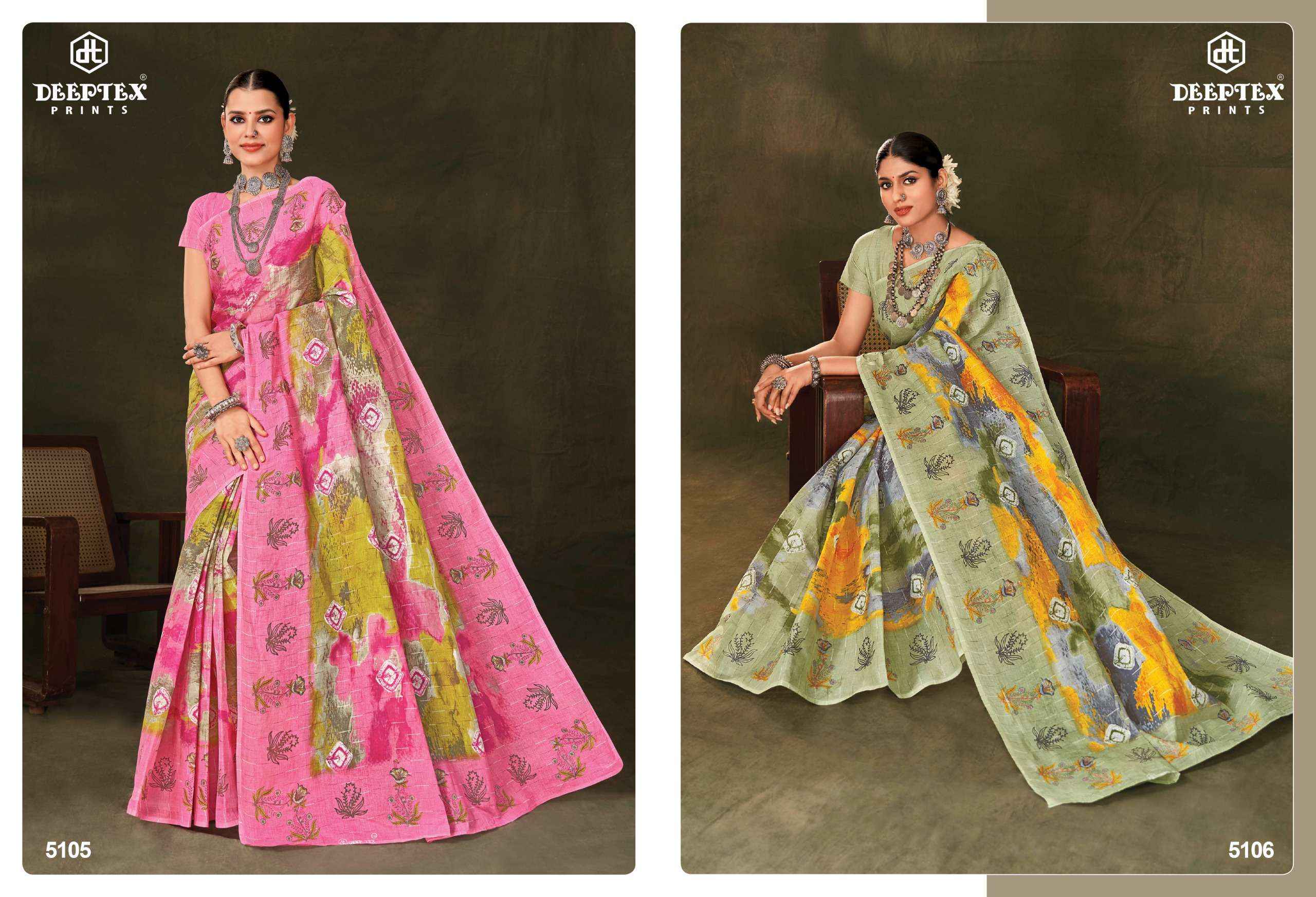 Deeptex Mother India Vol 51 Cotton Saree 30 pcs Catalogue
