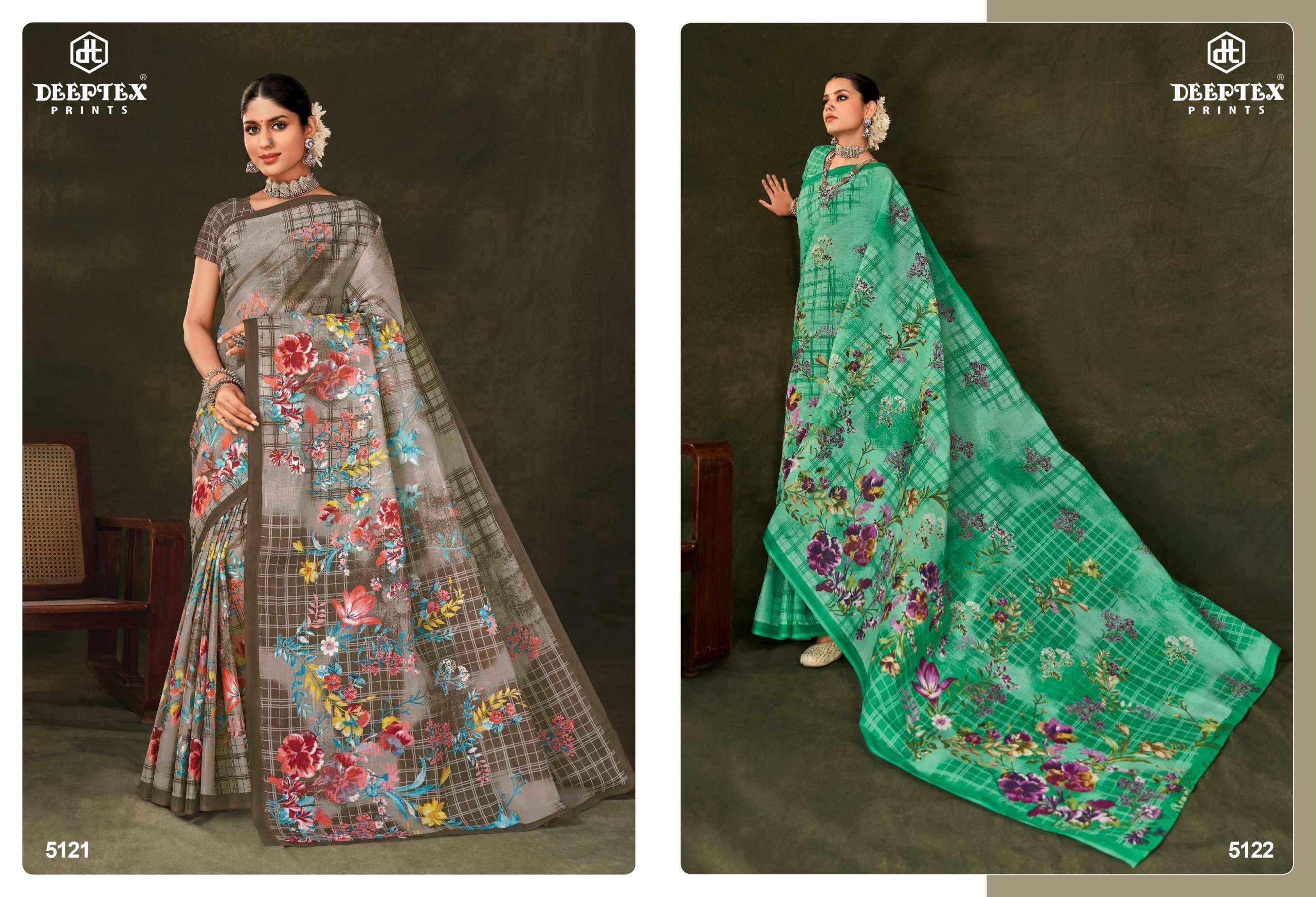 Deeptex Mother India Vol 51 Cotton Saree 30 pcs Catalogue