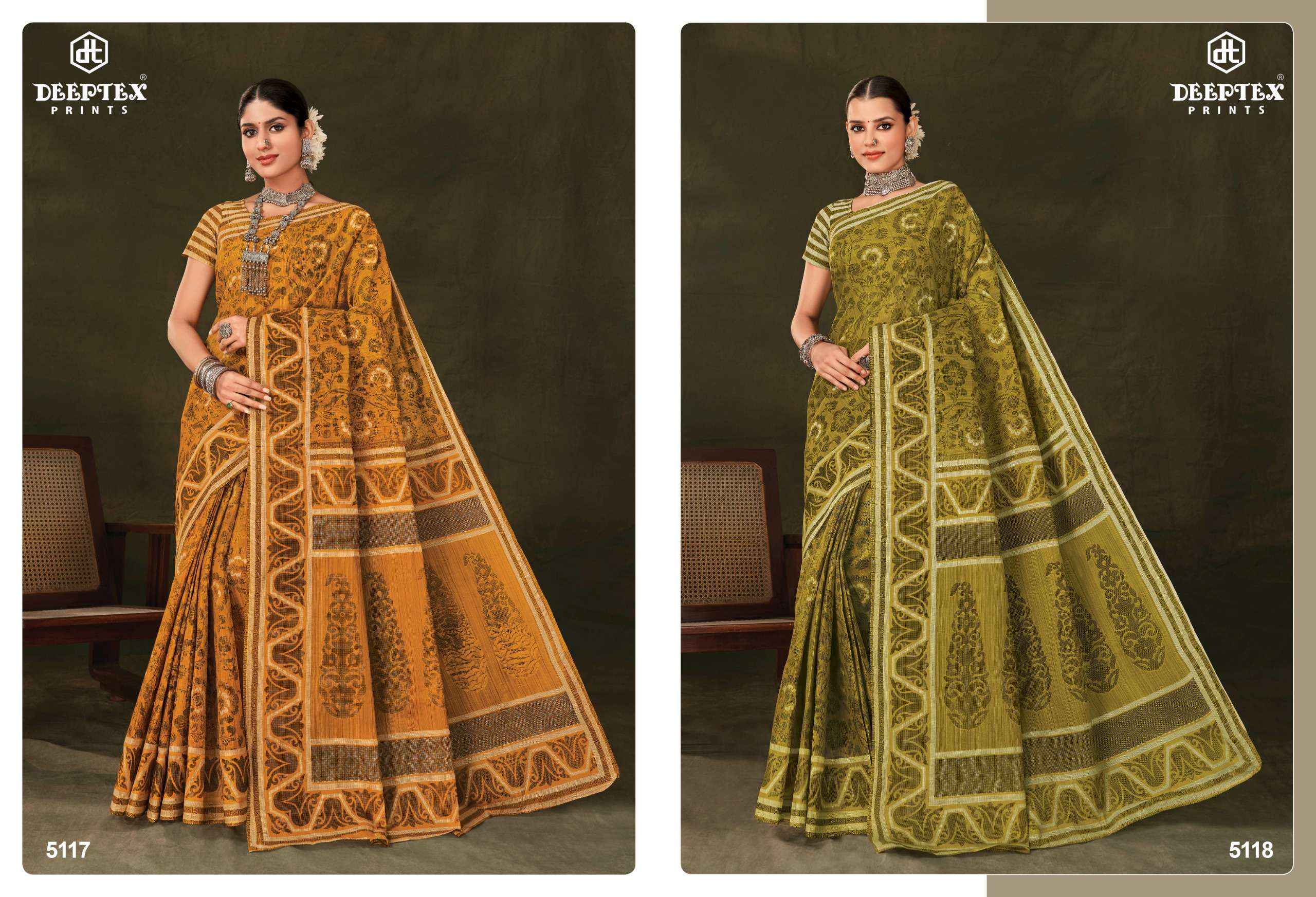 Deeptex Mother India Vol 51 Cotton Saree 30 pcs Catalogue