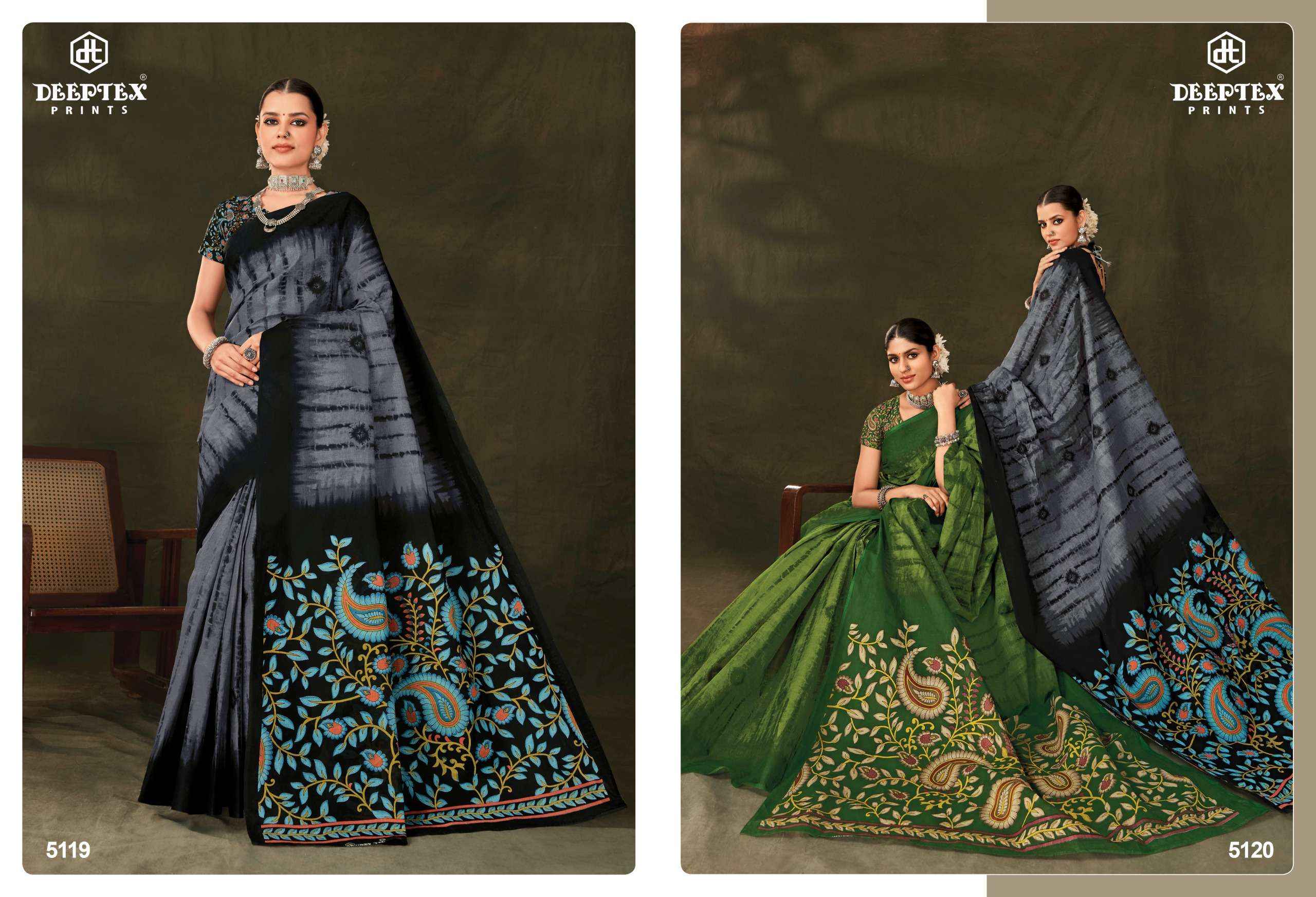 Deeptex Mother India Vol 51 Cotton Saree 30 pcs Catalogue