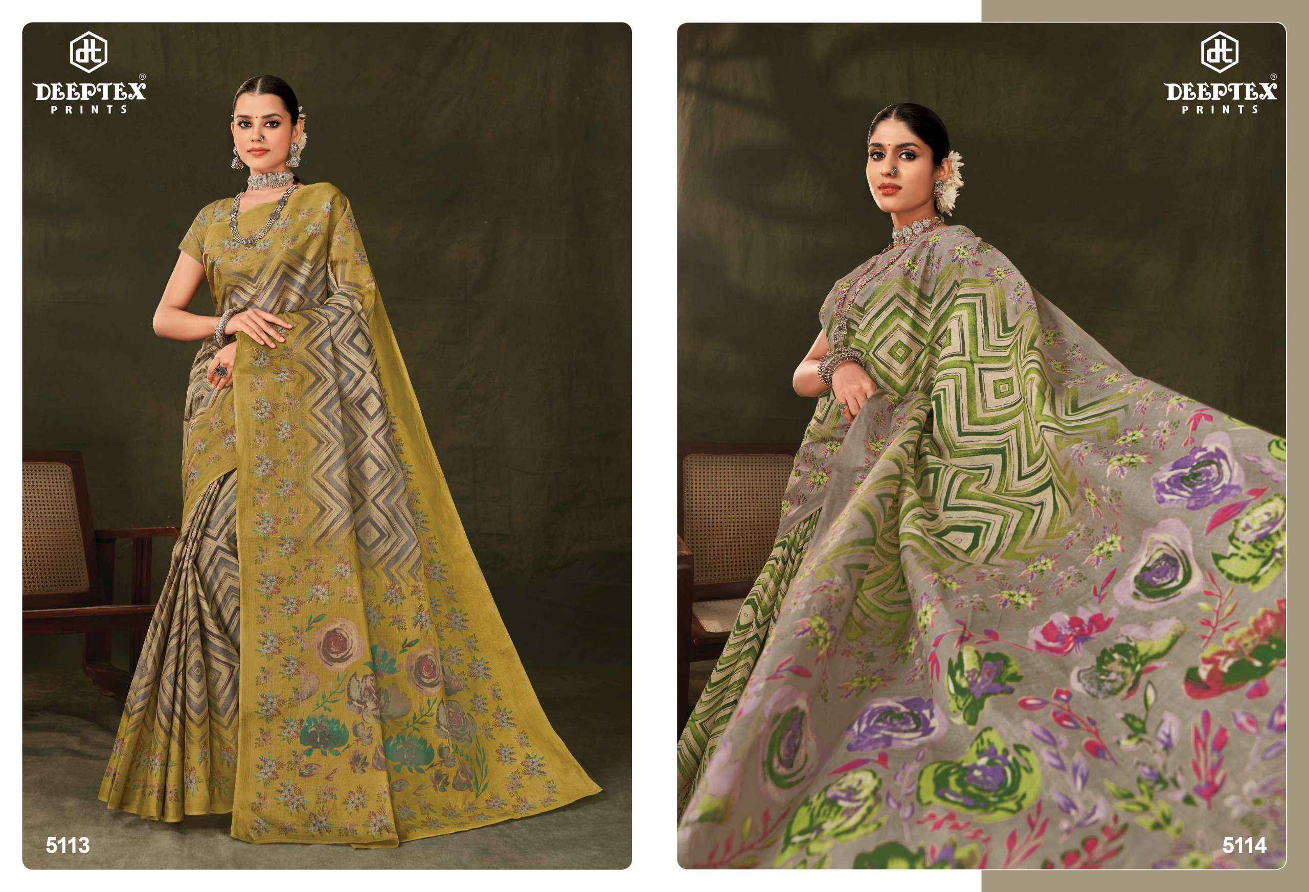 Deeptex Mother India Vol 51 Cotton Saree 30 pcs Catalogue