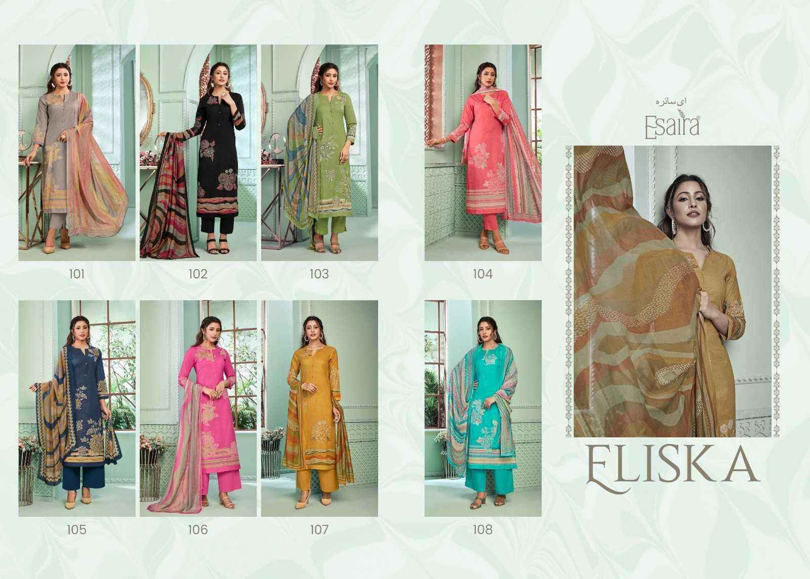 Esta Esaira Eliska Cotton Dress Material 8 Pc Catalog