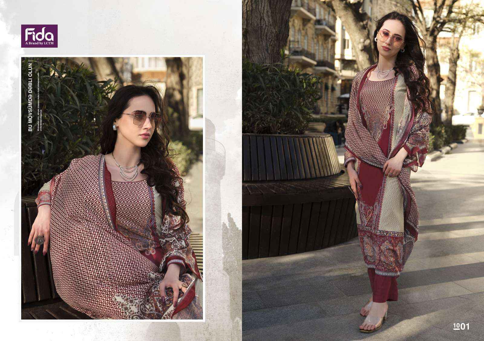 Fida Murad Cotton Dress Material 6 pcs Catalogue