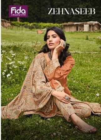 Fida Zehnaseeb Pure Cotton Dress Material 6 pcs Catalogue