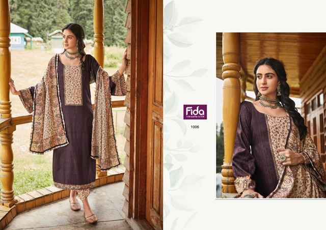 Fida Zehnaseeb Pure Cotton Dress Material 6 pcs Catalogue