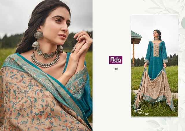 Fida Zehnaseeb Pure Cotton Dress Material 6 pcs Catalogue