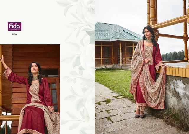 Fida Zehnaseeb Pure Cotton Dress Material 6 pcs Catalogue