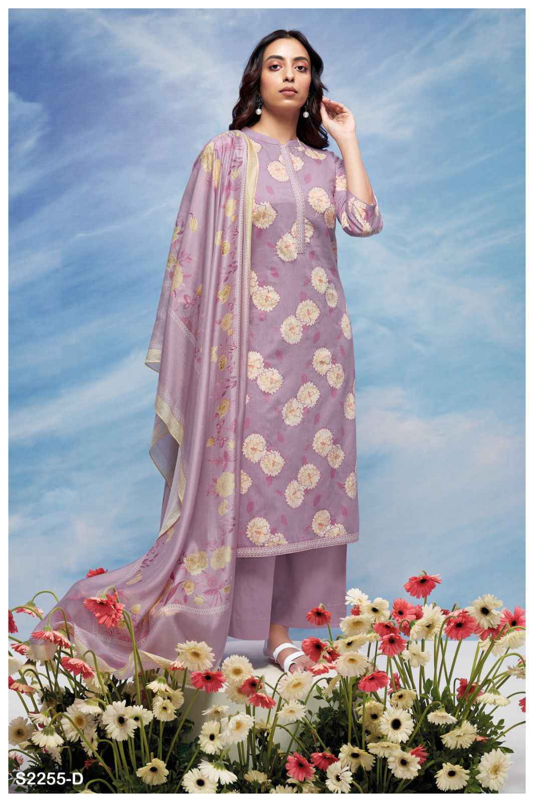 Ganga Tira Premium Cotton Printed Dress Material 4 Pc Catalog